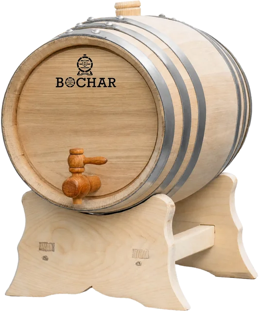 Thùng gỗ sồi Bochar 10 lít để mộc, không phủ sơn