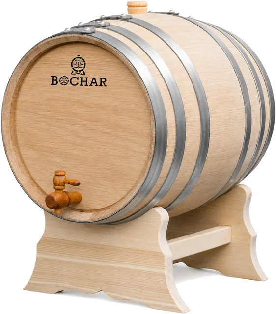 Thùng gỗ sồi Bochar 30 lít để mộc, không phủ sơn